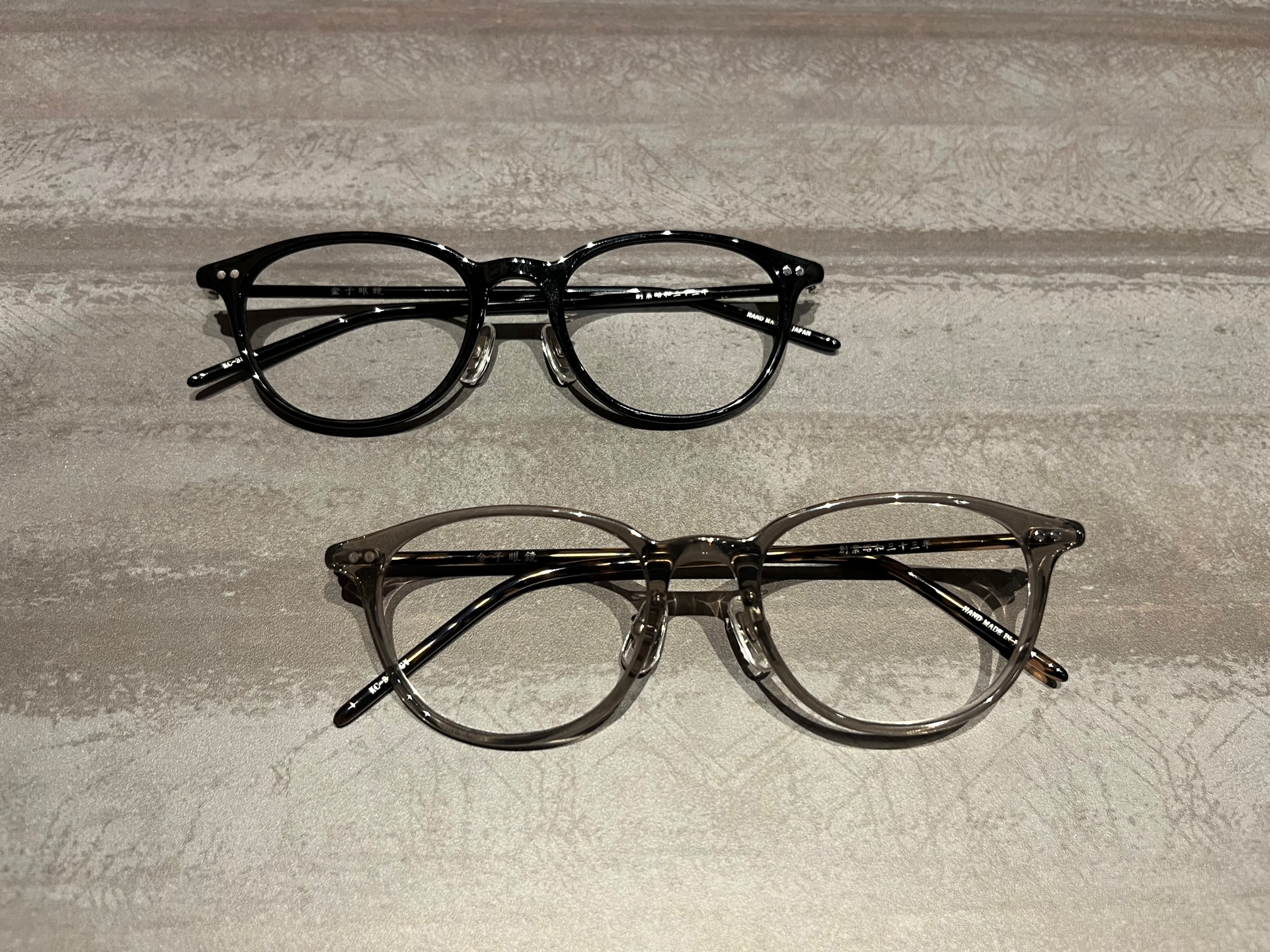 金子眼鏡 カネコメガネ kc-35 BK RDDE 2本セット1個は使用感多少あります